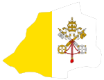 Vatican City Map Flag